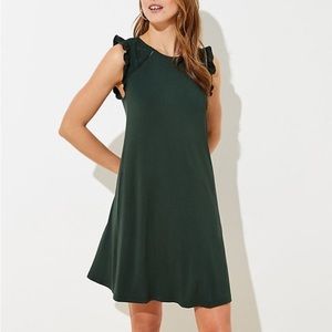 Loft Green Eyelet Dress
